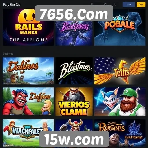 Jogos populares disponíveis na plataforma 7656.Com